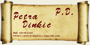 Petra Dinkić vizit kartica